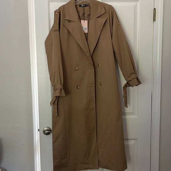 Missguided Jackets & Blazers - Longline Oversized Double Breasted Trenchcoat